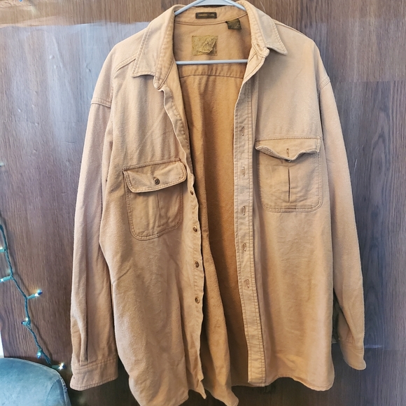 St. John's Bay 100% Cotton Work shirt jacket in multiple colors - Picture 5 of 14